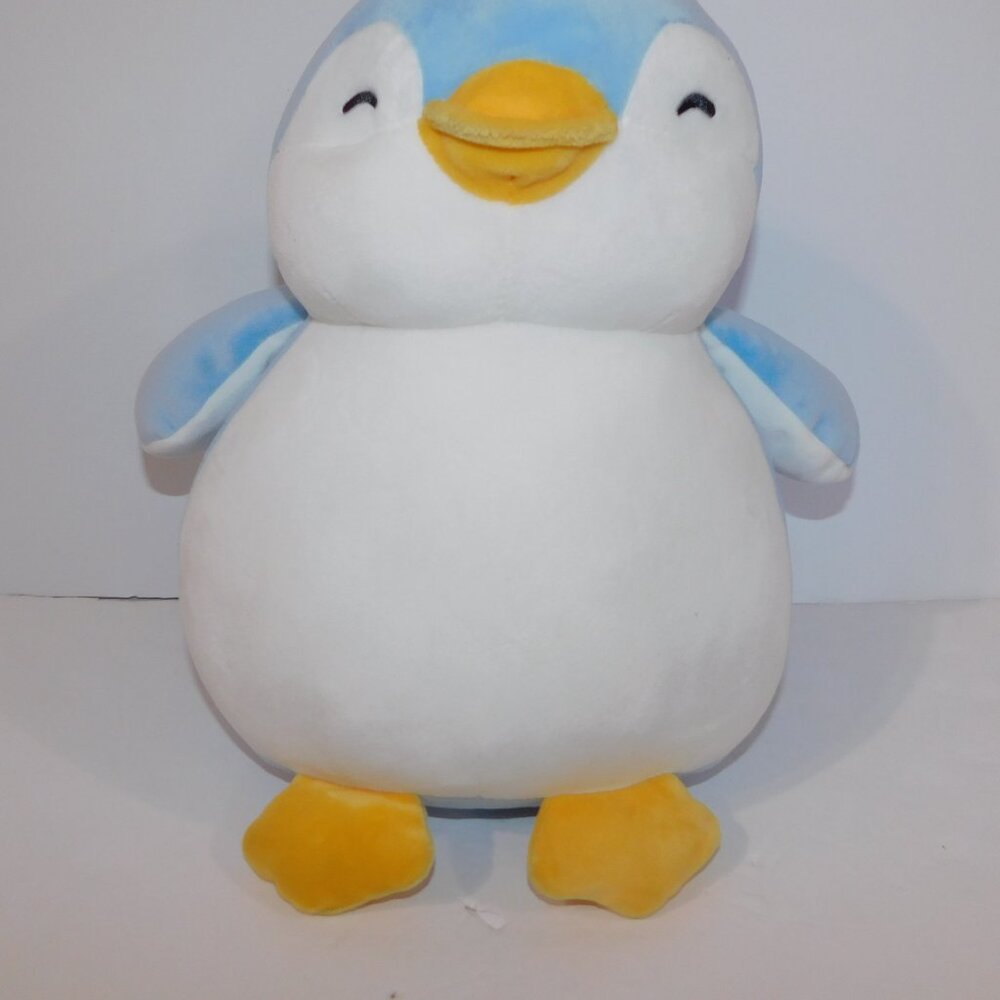Miniso Life 10" plush Blue White Soft Cubby stuffed Penguin New with Tag - Picture 3 of 6